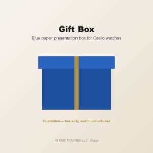 Casio blue paper gift box