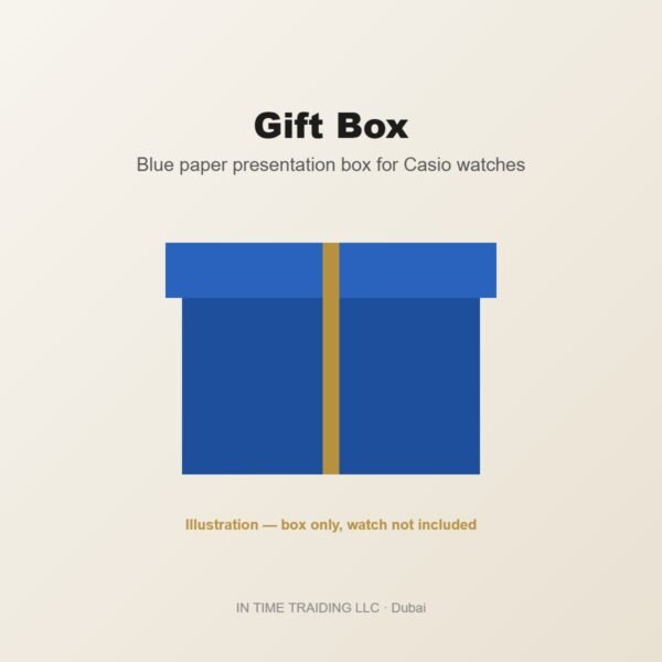 Casio blue paper gift box