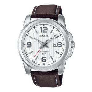 Casio MTP-1314L-7A brown leather analog watch
