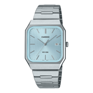 Casio MTP-B185D-2A2 steel ice blue analog watch