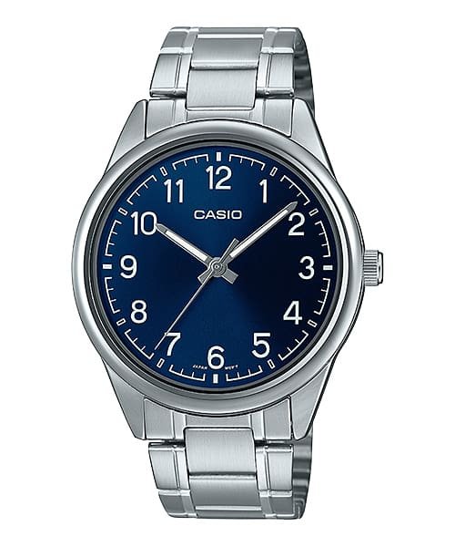 Casio MTP-V005D-2B4 blue dial steel analog watch
