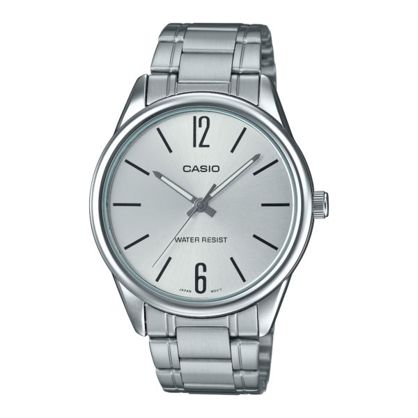 Casio MTP-V005D-7B silver steel analog watch
