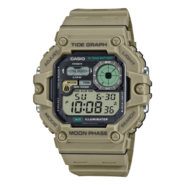 Casio WS-1700H-5A sand beige digital watch
