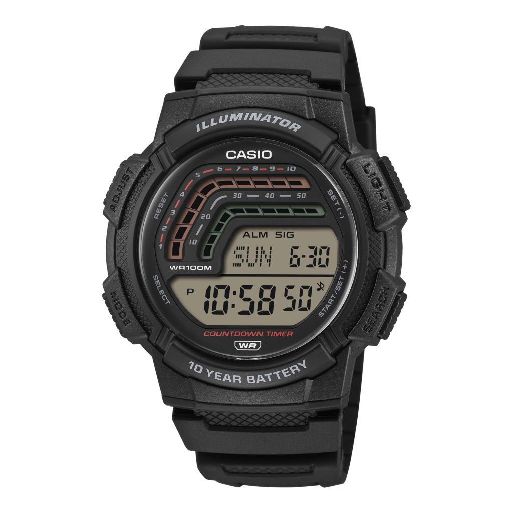 Casio WS-1800-1A black digital watch