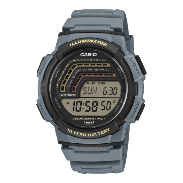 Casio WS-1800-2A slate grey digital watch
